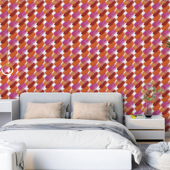 Abstract Brushstroke Mural Wallpaper | Modern Diagonal Texture