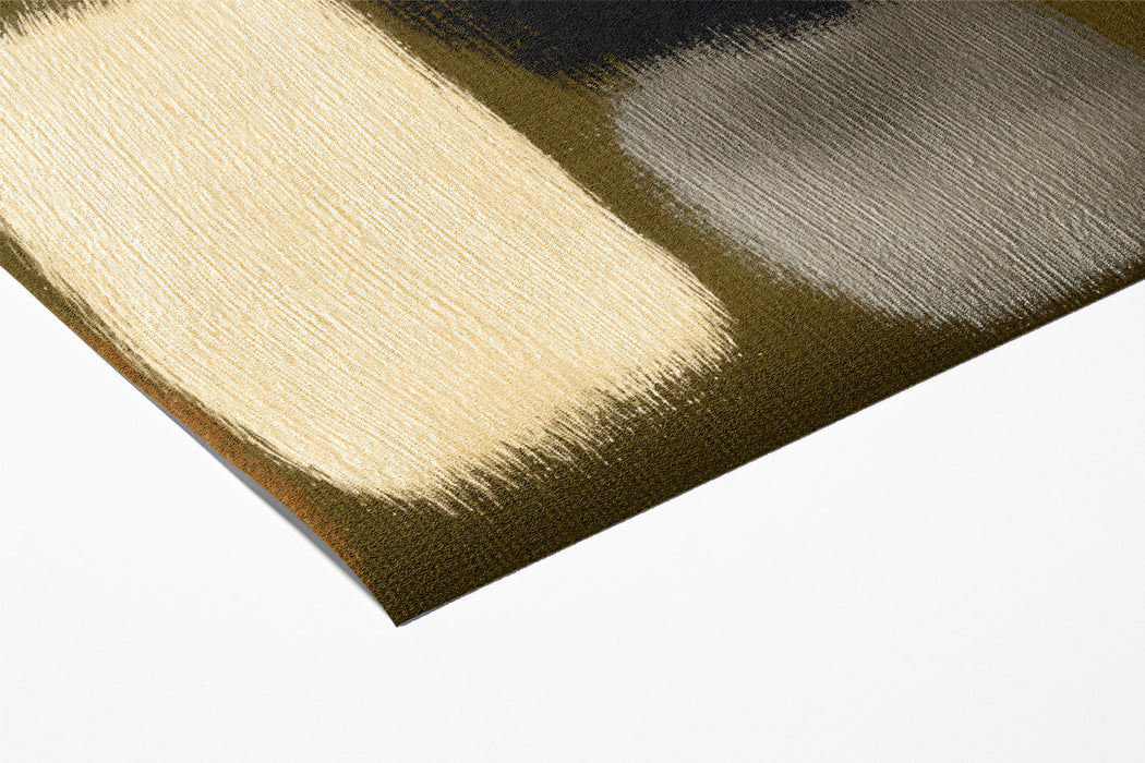 Abstract Block Mural Wallpaper | Earthy Tones and Gold