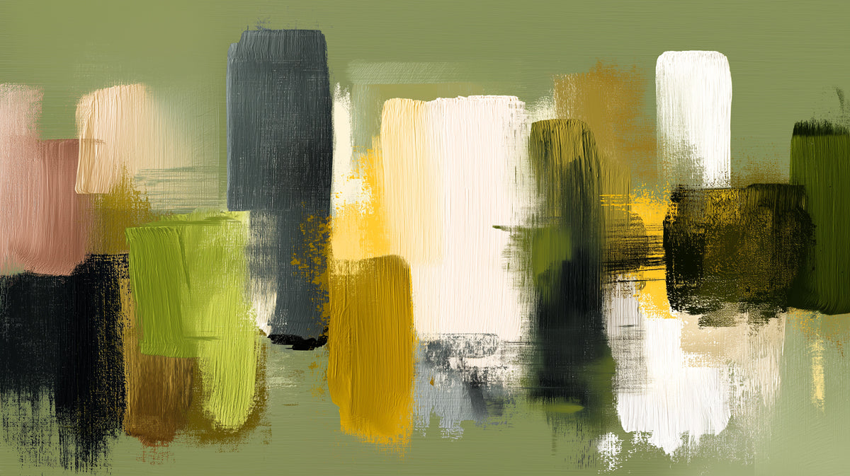Abstract Vertical Mural Wallpaper | Modern Landscape Texture