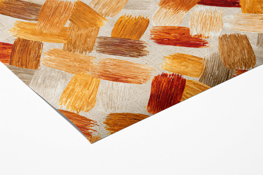 Modern Brushstroke Mural Wallpaper | Woven Earth Tone Texture