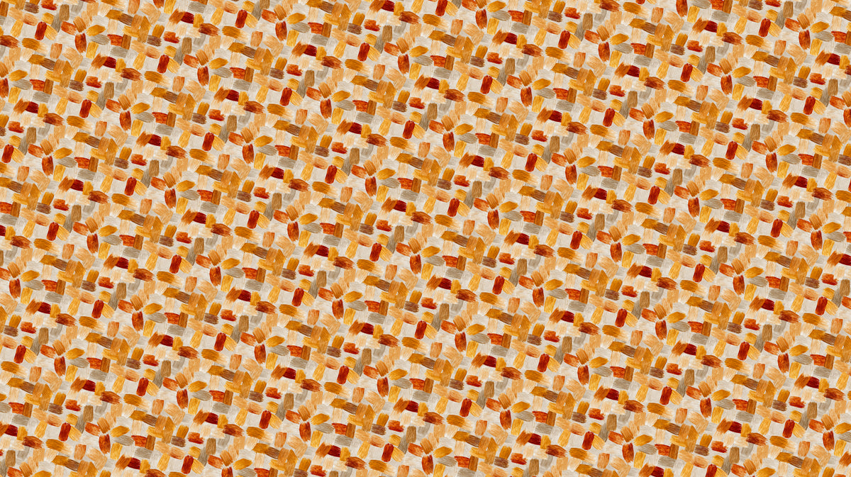Abstract Brushstroke Mural Wallpaper | Woven Earth Tone Texture