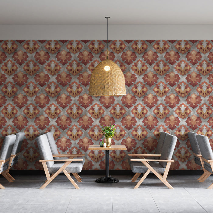 Abstract Geometric Mural Wallpaper | Modern Diamond Pattern