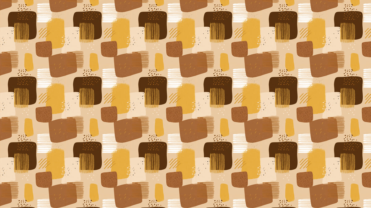 Modern Abstract Mural Wallpaper | Playful Geometric Texture