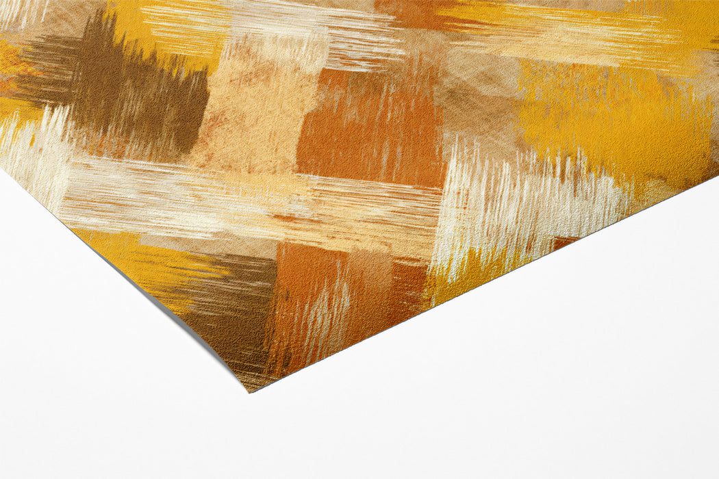 Modern Brushstroke Mural Wallpaper | Woven Earthy Texture