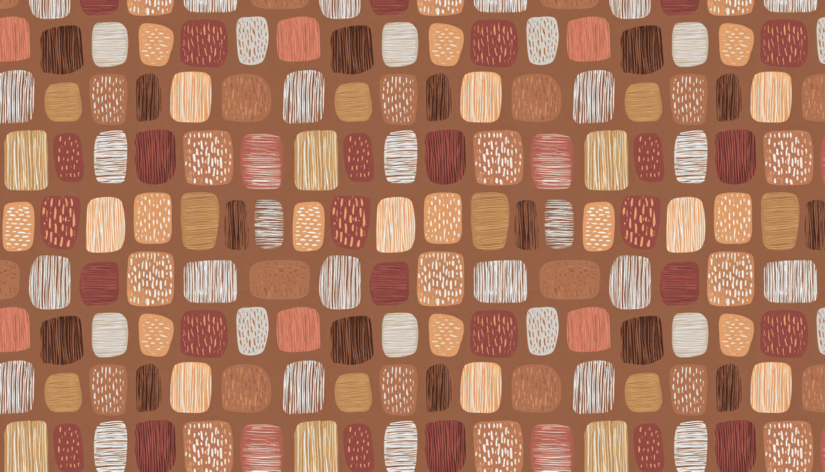 Modern Abstract Mural Wallpaper | Mid-Century Geometric Texture