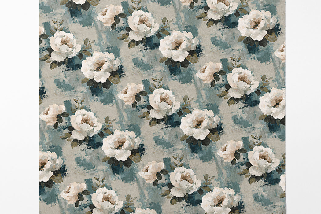 Classic Rose Mural Wallpaper | Romantic Painted Texture