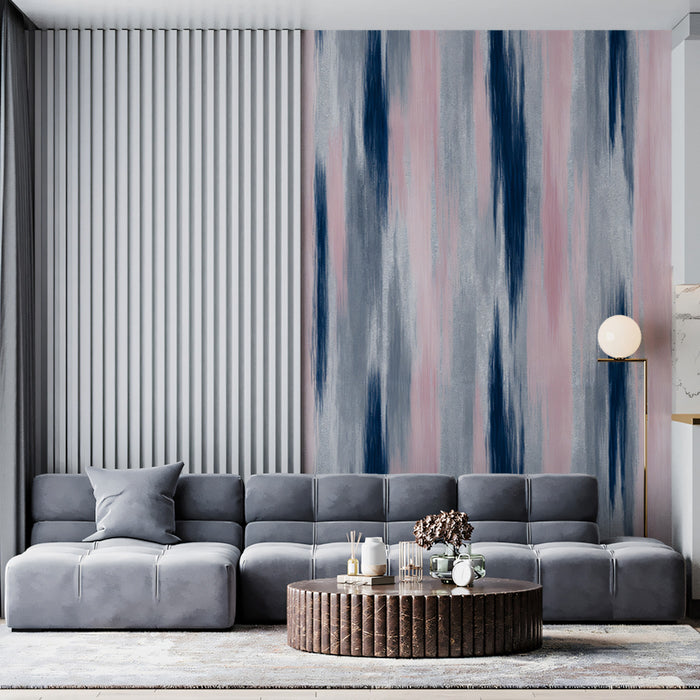 Modern Abstract Mural Wallpaper | Fluid Vertical Texture