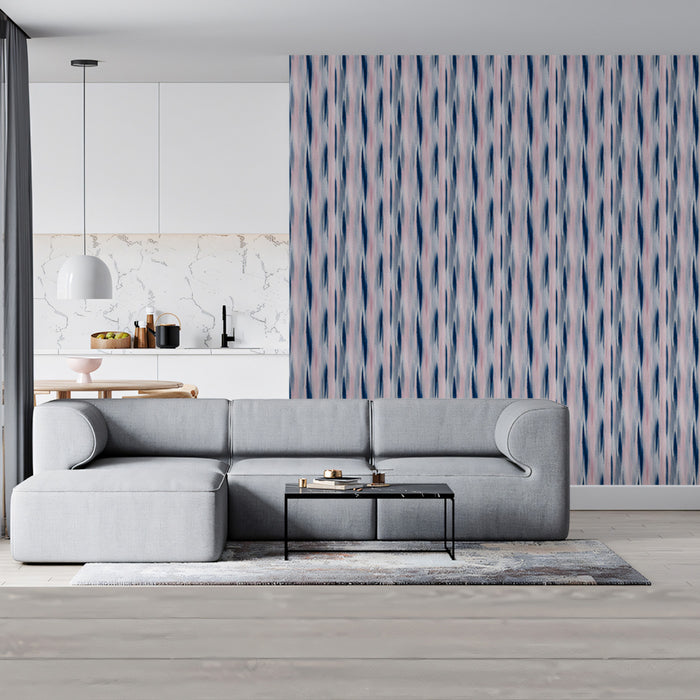 Minimalist Striped Mural Wallpaper | Subtle Vertical Texture