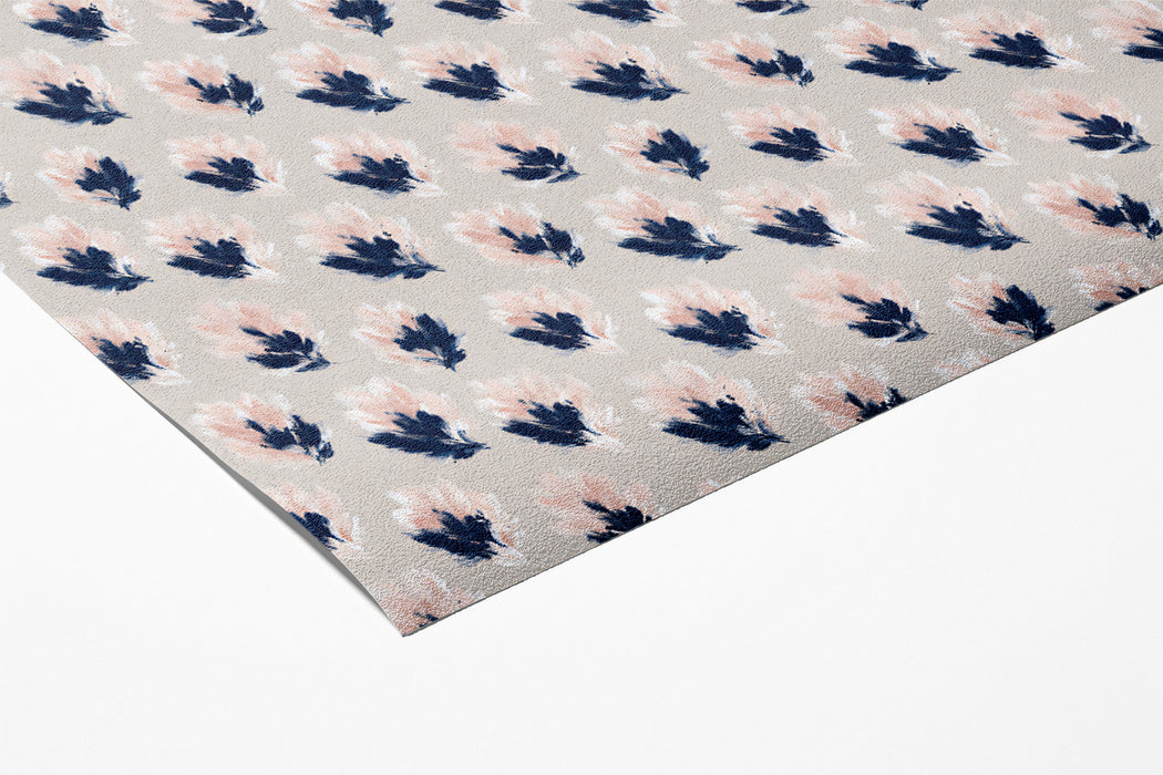 Subtle Feather Mural Wallpaper | Abstract Pink and Blue Pattern