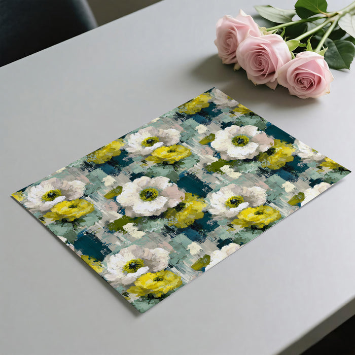 Abstract Floral Mural Wallpaper | Vibrant Painted Texture