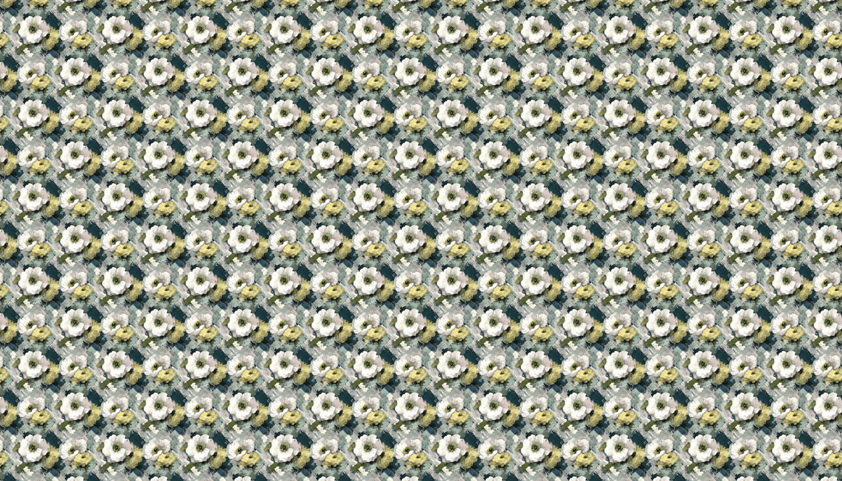 Micro Floral Mural Wallpaper | Delicate Painted Texture
