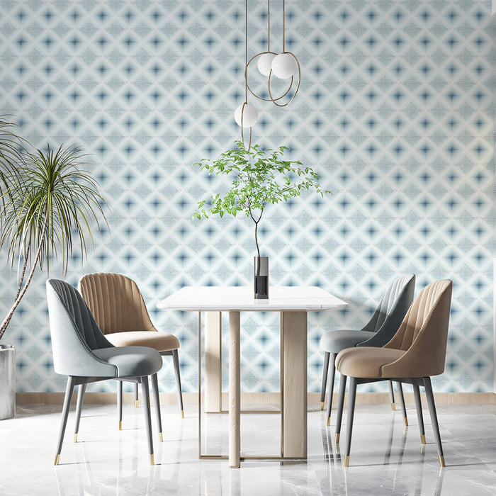 Minimalist Geometric Mural Wallpaper | Subtle Diamond Texture