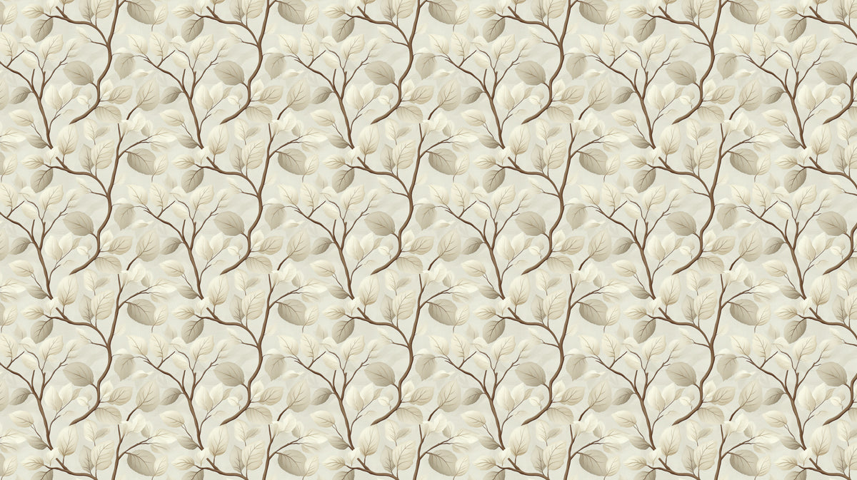 Abstract Botanical Mural Wallpaper | Subtle Neutral Branches