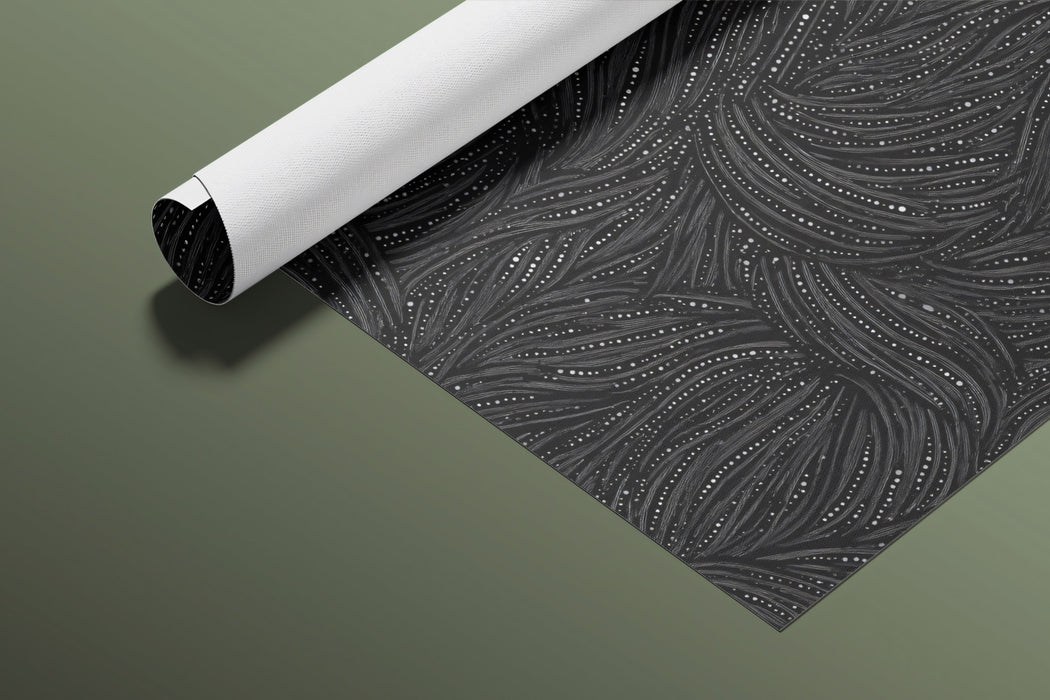 Abstract Swirl Mural Wallpaper | Dramatic Black and Gray Texture