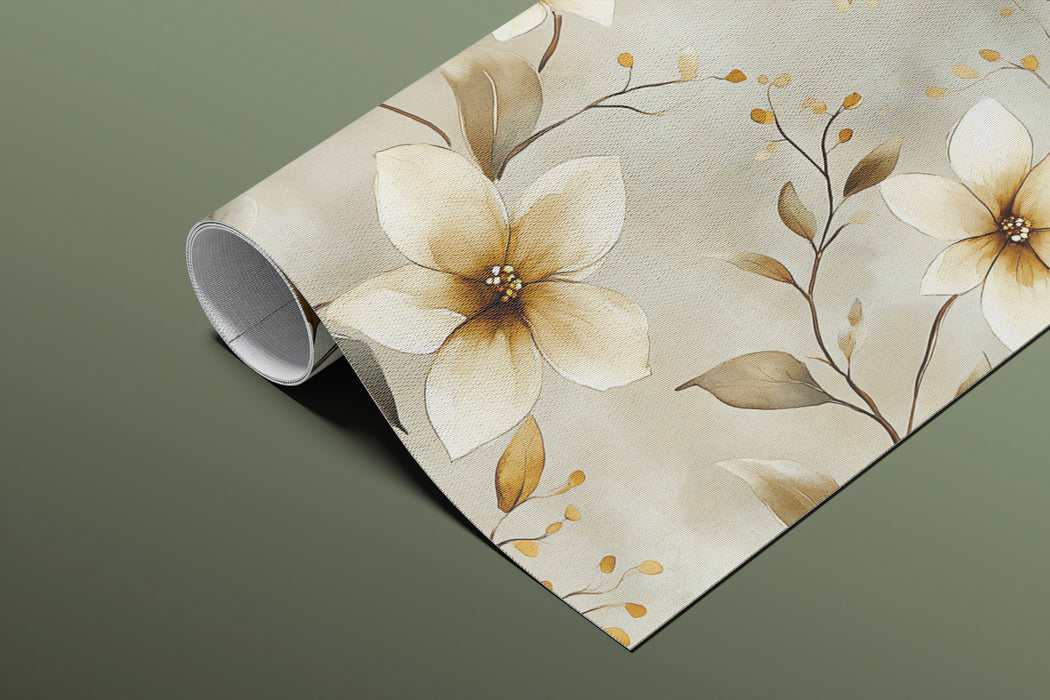 Abstract Floral Mural Wallpaper | Painted Botanical Texture