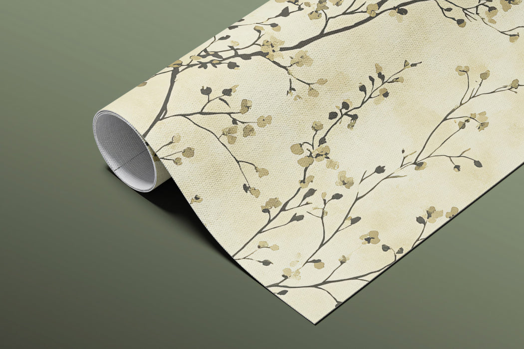 Abstract Botanical Mural Wallpaper | Serene Branch Pattern