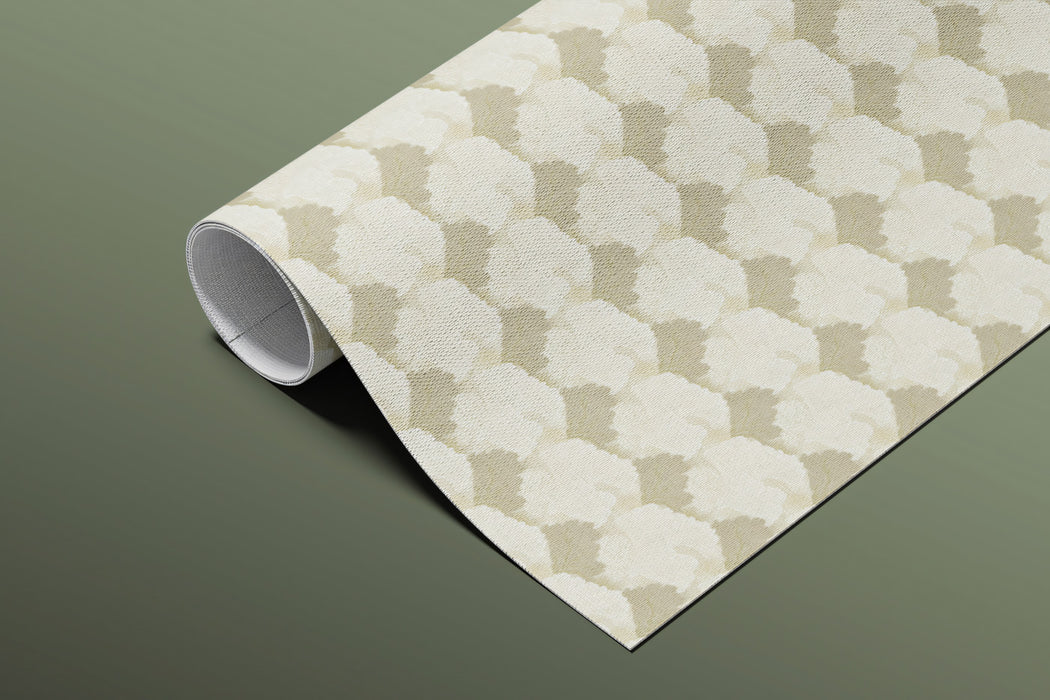 Modern Floral Mural Wallpaper | Subtle Beige Pattern
