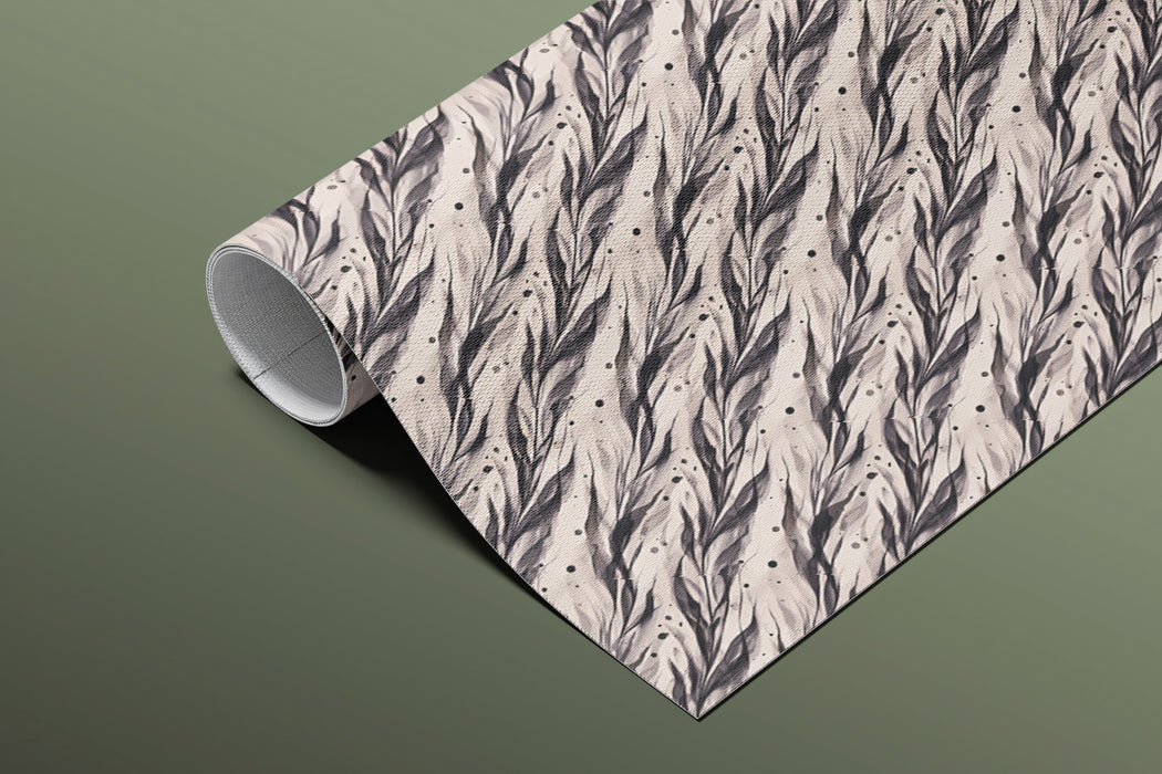Modern Leaf Mural Wallpaper | Subtle Diagonal Texture