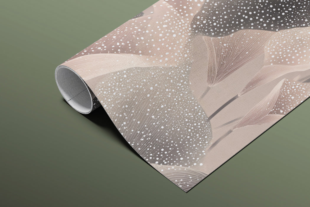 Abstract Calla Lily Mural Wallpaper | Modern Textured Pink and Gray