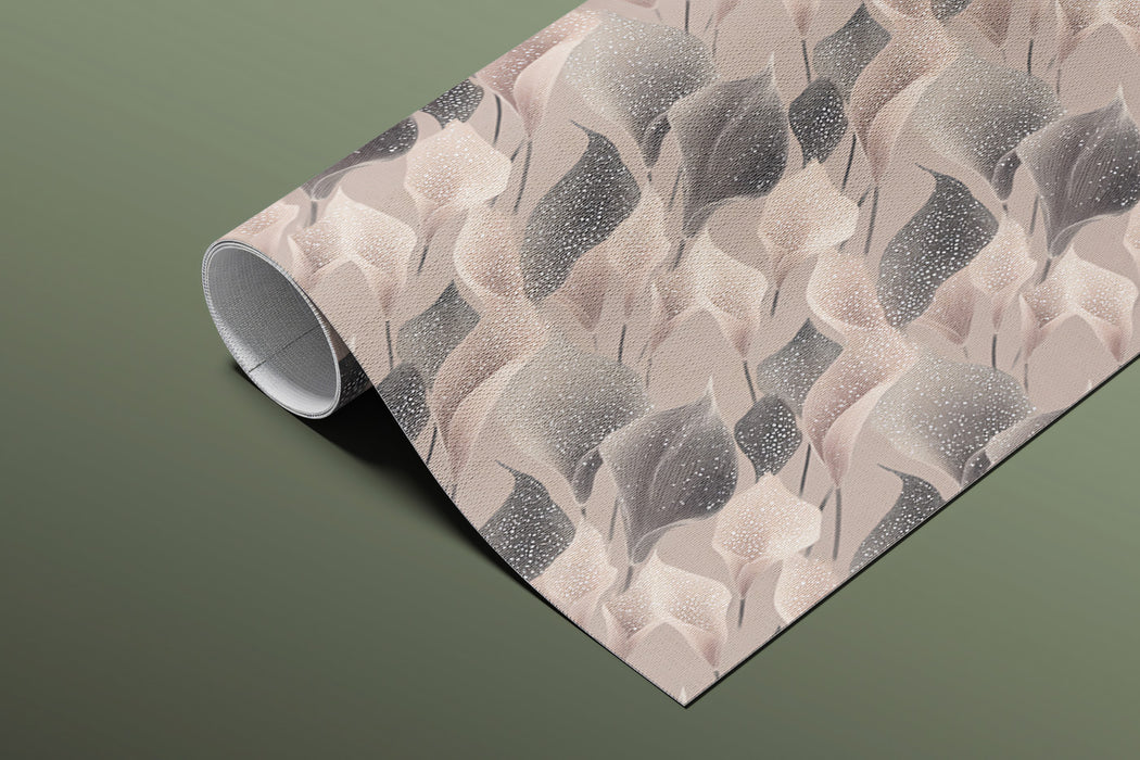 Abstract Calla Lily Mural Wallpaper | Subtle Textured Pattern