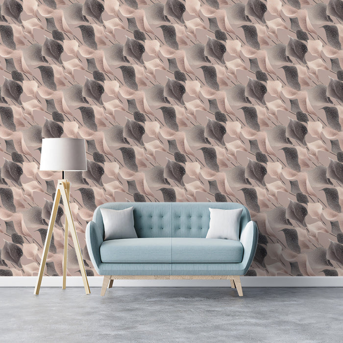 Abstract Calla Lily Mural Wallpaper | Subtle Textured Pattern