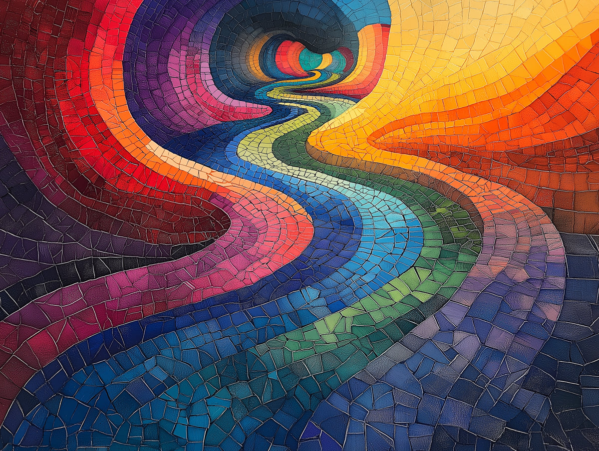 Abstract Wave Mural Wallpaper in Living Room | Various Colors (Blue, Green, Yellow, etc.) of Wave