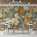 Vintage Floral Wallpaper in Bedroom | Various Colors (Pink, Yellow, Green, etc.) of Flowers
