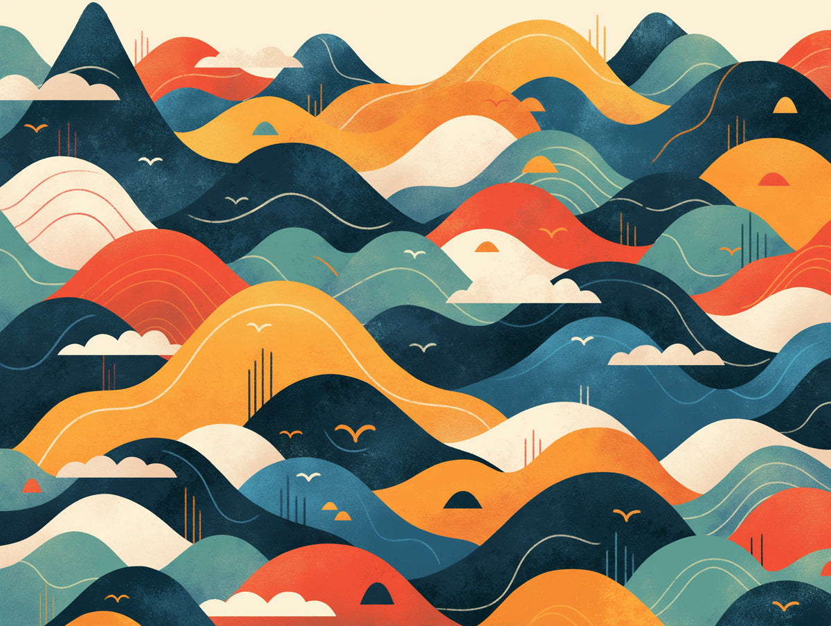 Cloudy Sunset Wallpaper in Living Room | Various Colors (Orange, Green, Blue, etc.) of Sunset