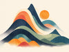 Cloudy Sunset Wallpaper in Living Room | Various Colors (Orange, Green, Blue, etc.) of Sunset