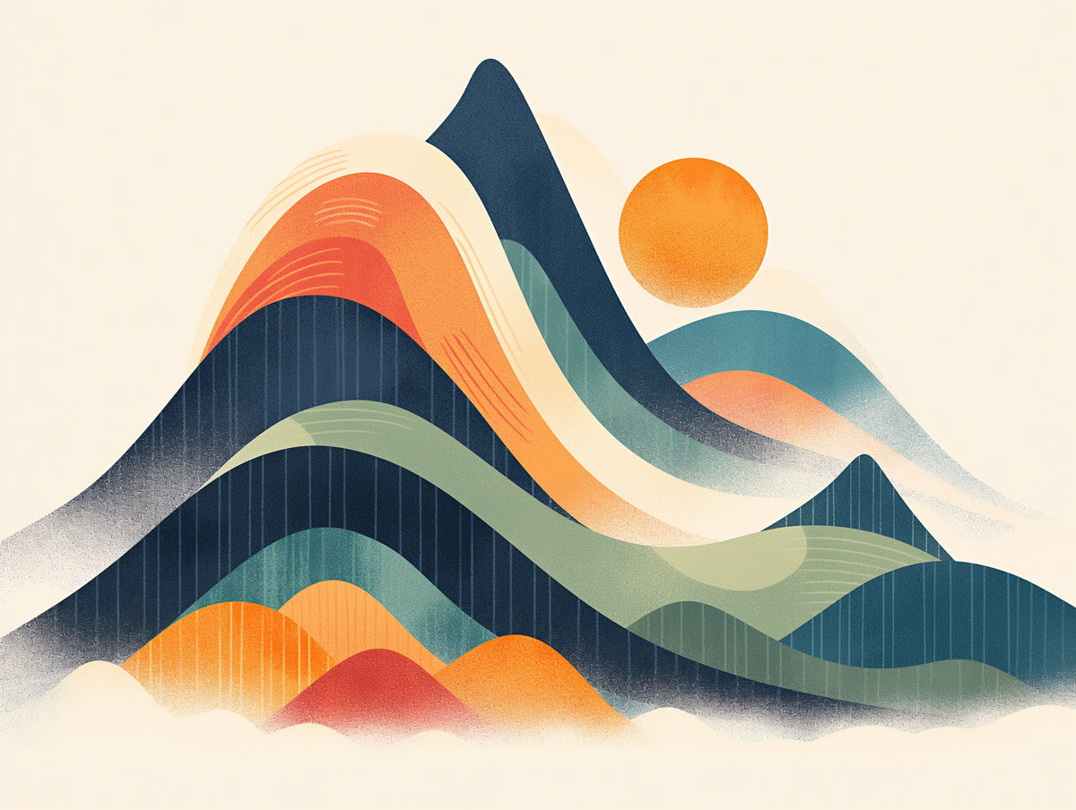 Cloudy Sunset Wallpaper in Living Room | Various Colors (Orange, Green, Blue, etc.) of Sunset