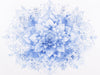 Blue Floral Pattern Wallpaper in Bedroom | Various Colors (Blue, White, etc.) of Flowers
