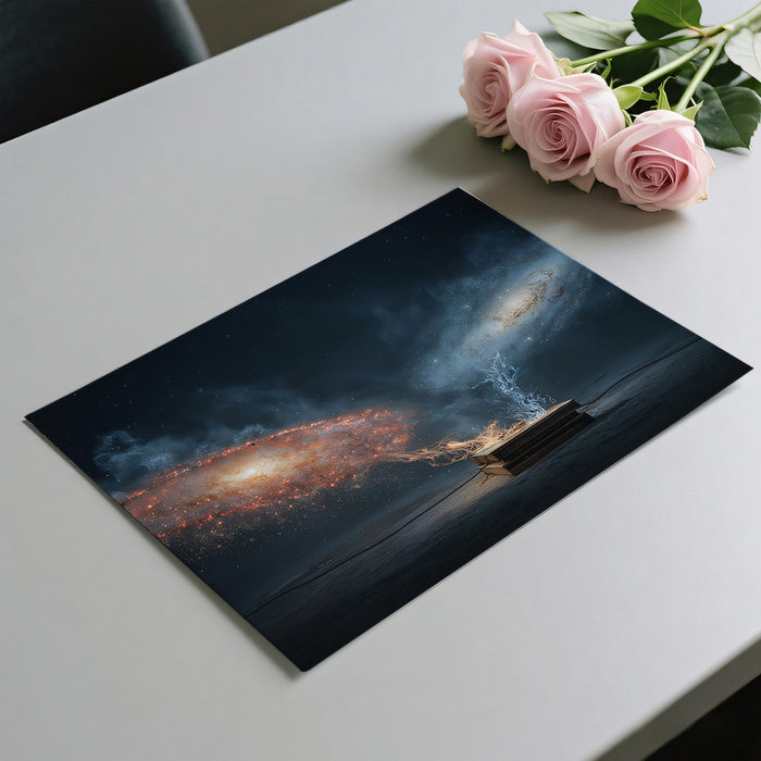 Galaxies of Creation Conceptual Mural Wallpaper | Book of Genesis, Cosmic Dualism, Sci-Fi Fantasy