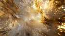 Golden Glittery Mural Wallpaper in Bedroom | Gold and Silver Texture