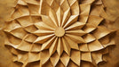 Wooden Sunflower Mural Wallpaper in Bedroom | Golden Brown Sunflower