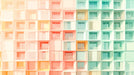 Colorful Building Facade Mural Wallpaper in Caf¨¦ Area | Various Colors (Orange, Green, etc.) of Building