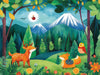 Forest and Animals Mural Wallpaper in Bedroom | Various Colors (Green, Orange, etc.) of Forest and Animals 