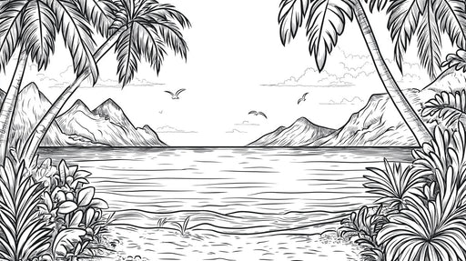 Black and White Beach| Black, White Black and  Beach