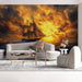 Stormy Sea with Ship| Various Colors (Orange, Brown, etc.) of Stormy Sea