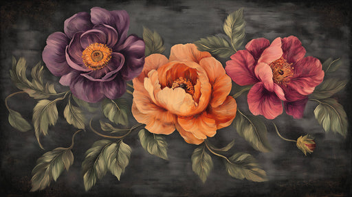 Large Floral | Various Colors (Purple, Orange, etc.) of Large Flowers