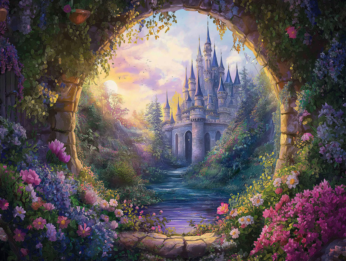 Castle and Garden | Various Colors (Green, Purple, etc.) of Castle and Garden