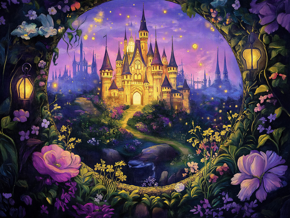 Castle and Garden | Various Colors (Green, Purple, etc.) of Castle and Garden