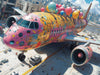 Decorated Airplane Mural Wallpaper in Bedroom | Various Colors (Pink, Blue, etc.) of Airplane