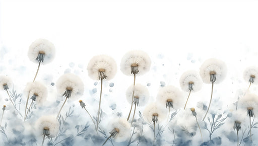 Dandelion - Themed Wallpaper in Living Room