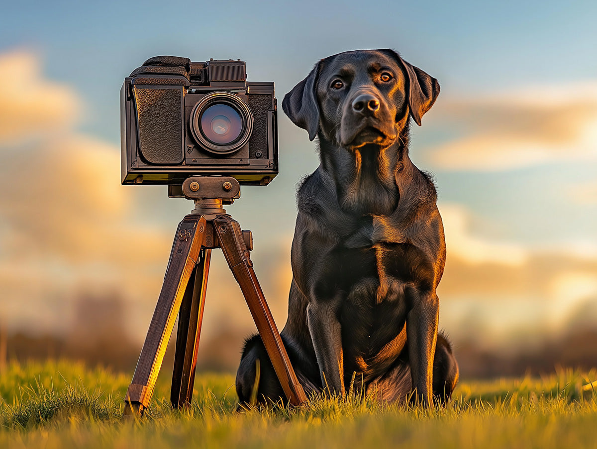 Photographer Labrador Dog Mural Wallpaper | Outdoor - studio Vibe