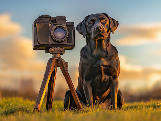 Photographer Labrador Dog Mural Wallpaper | Outdoor - studio Vibe