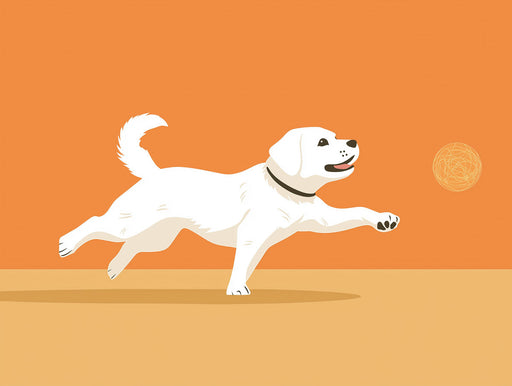 Basketball - playing Dog Mural Wallpaper