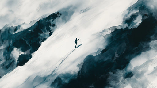 Abstract Mountain - surfer Mural Wallpaper