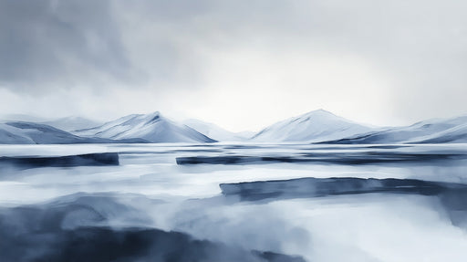 Misty Mountain Mural Wallpaper