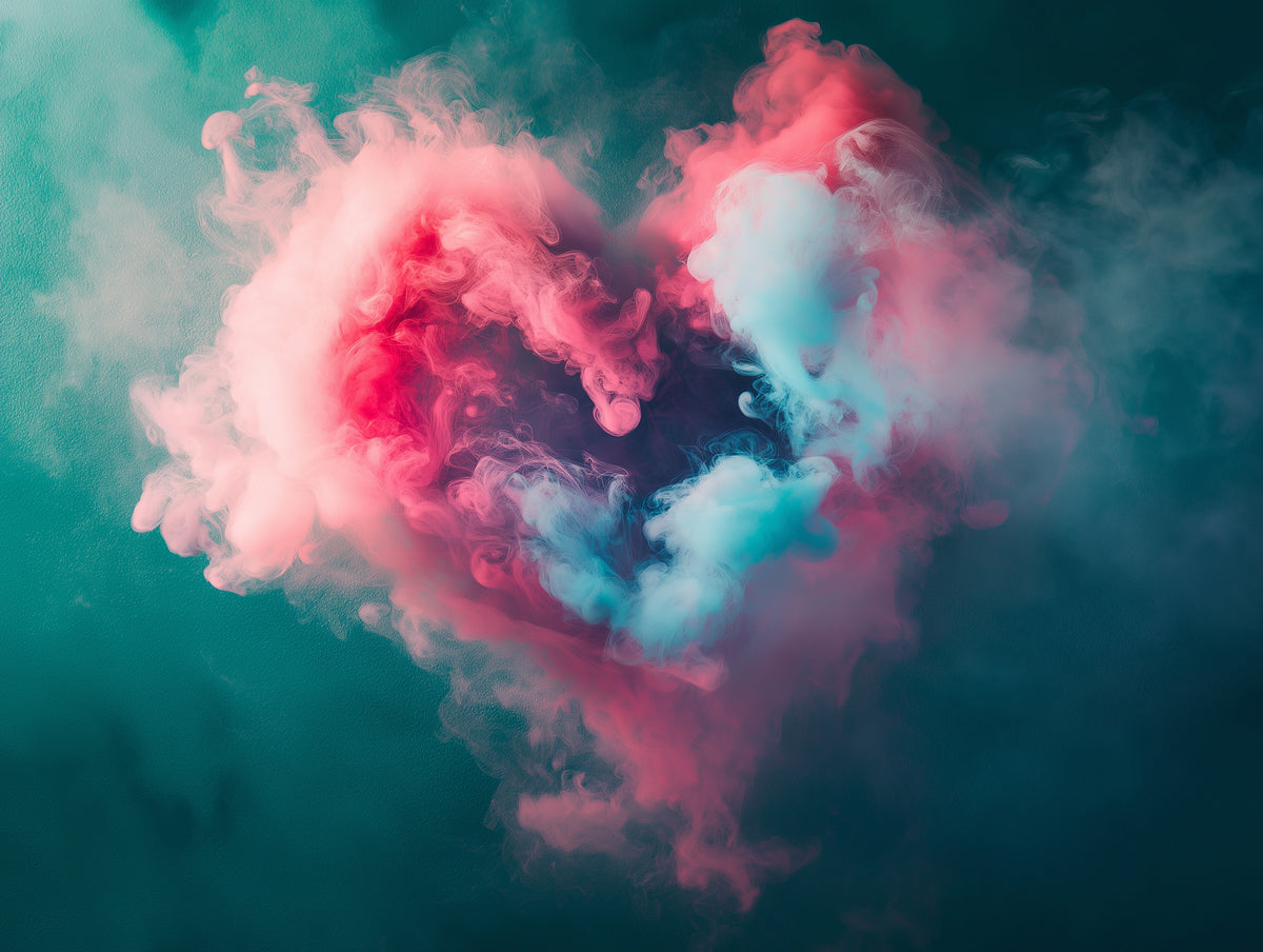 Mystic Cloud Mural Wallpaper | Dark Blue, Purple, Pink