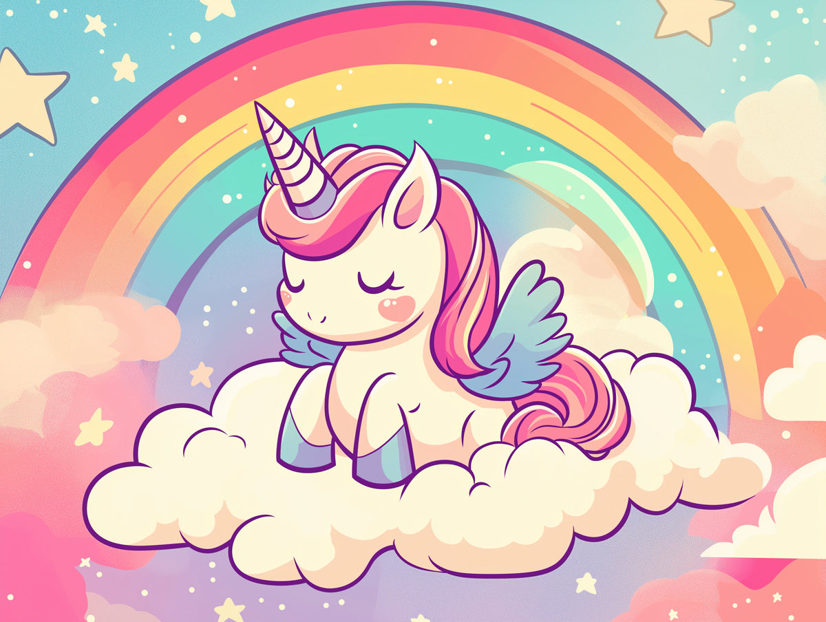 Magical Unicorn Galaxy Mural Wallpaper | Pink, Blue, Purple